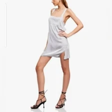 New Lioness Andie Mini Dress Sonic Silver - Medium