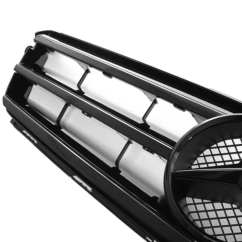 Black Sport Grill w/Emblem For 2008-2014 Mercedes Benz W204 C300 C350 Grille Foto 4 de 4