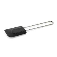 Teigspatel Teigschaber Backspatel Edelstahl/Silikon Schwarz 29 Cm