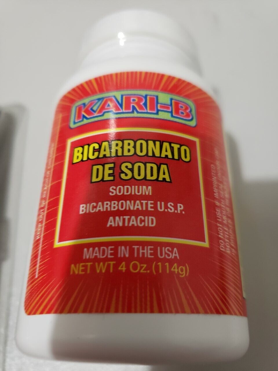 Sodium Bicarbonate USP Oral Powder Bicarbonato de Soda Antacid Digestion KARI-B