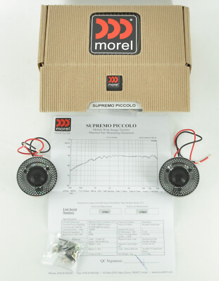 MOREL SUPREMO PICCOLO v2 HIGH-END TWEETERS NEW GENUINE, LEGENDARY