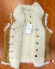UGG Renee Toscana Shearling Vest - Medium - New with Tags