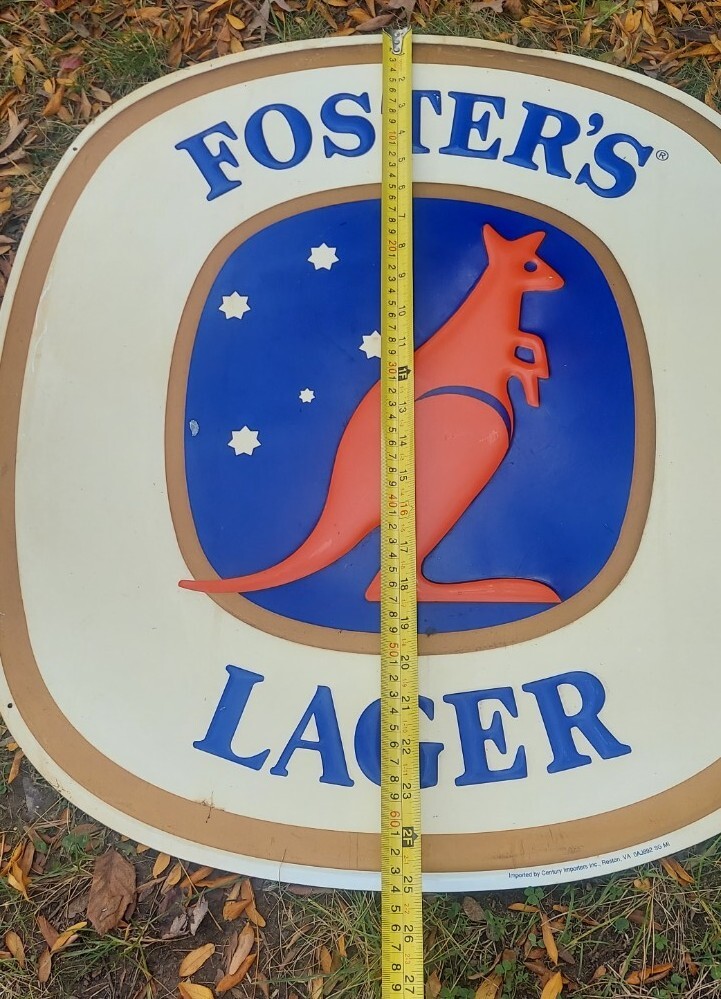 FOSTER'S LAGER 電光看板 Foster's Lager - Aussie Metal Beer FOSTER'S LAGER 電光看板 Foster's Lager - Aussie Metal Beer