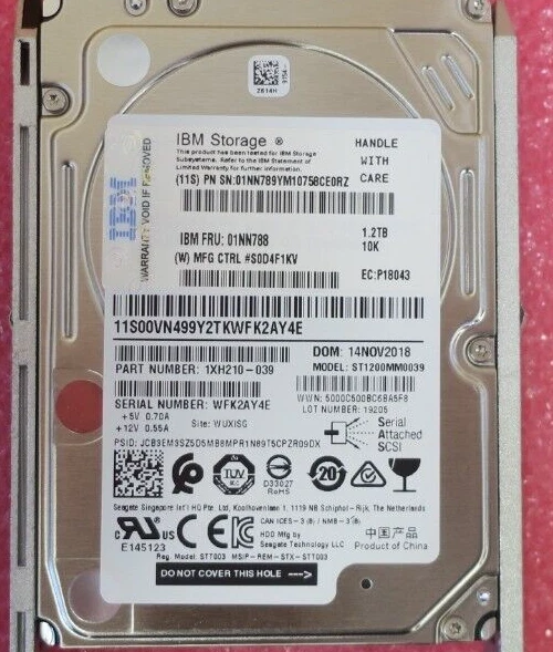 IBM DS8000 1.2TB 10K SAS SED 2.5" Hard Drive HDD ST1200MM0039 01NN788 01NN789 - Image 4 of 4