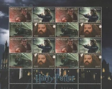 Foglio francobolli Harry Potter 2017 MNH
