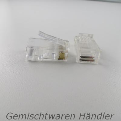 RJ 45 Stecker Cat6 Modularstecker 8P8C 8 Pol 100 Stück