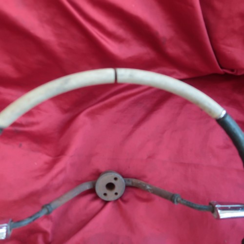 1959 Cadillac Eldorado Seville DeVille Series 62 Black n White Steering Wheel - Foto 5 di 16