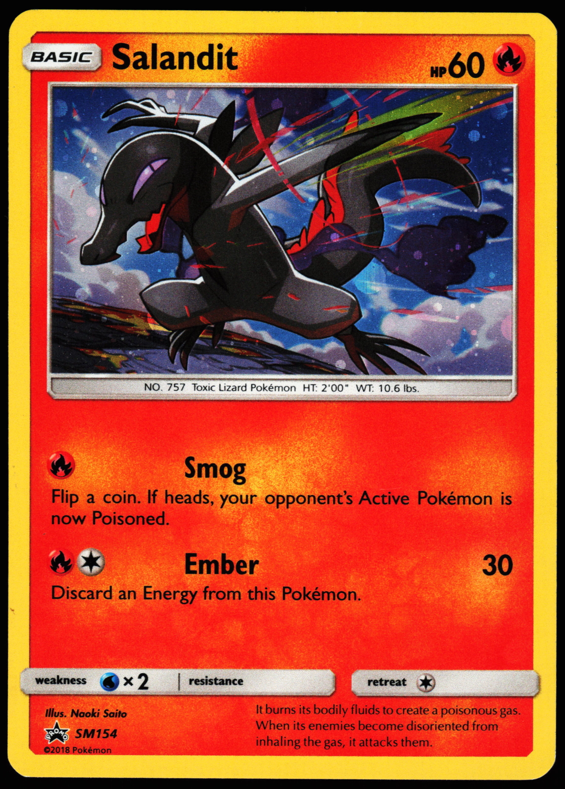 Pokemon Card - Salandit SM Promos SM154 Promo