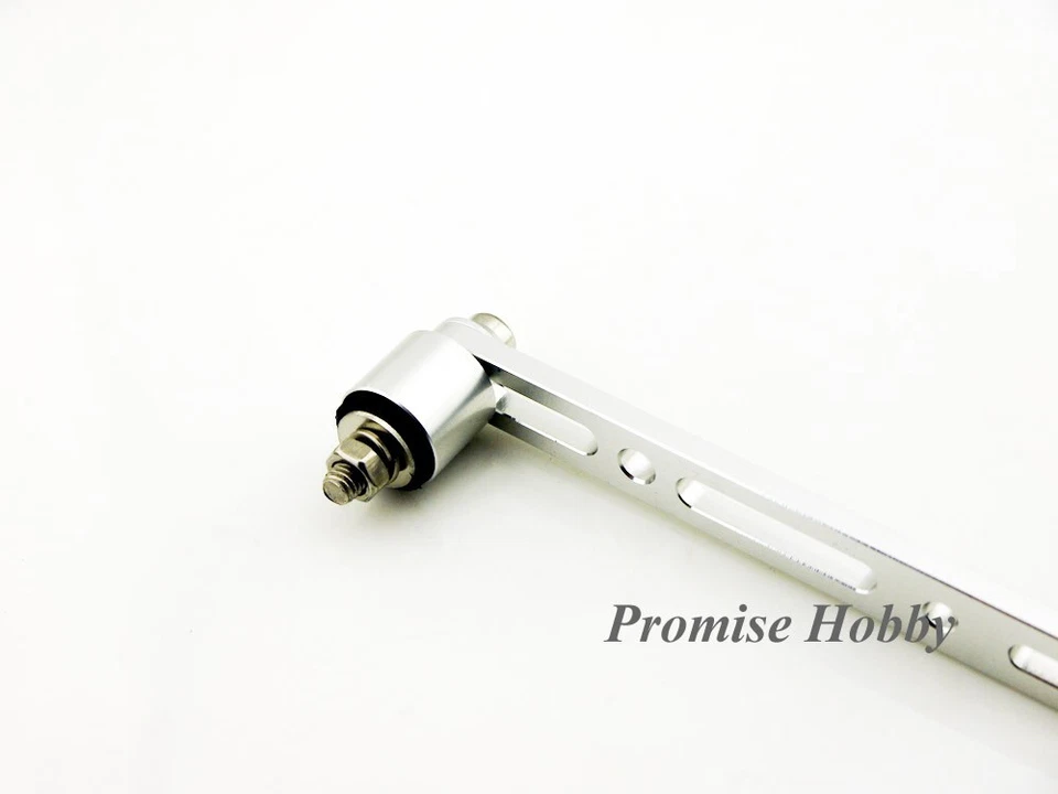Silver Aluminum Alloy Adjustable Exhaust Pipe Holder Bracket for Gas rc Boat - Image 4 of 4