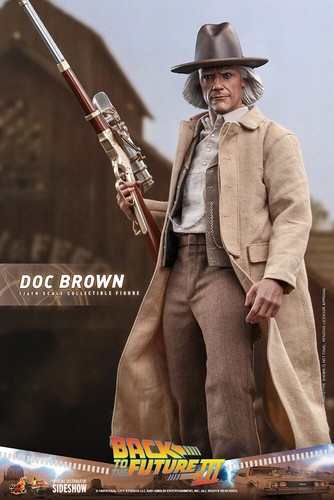 New Hot Toys MMS617 Back to the Future Part III 1/6 Doc Brown Action Figure Gift - Picture 21 of 23