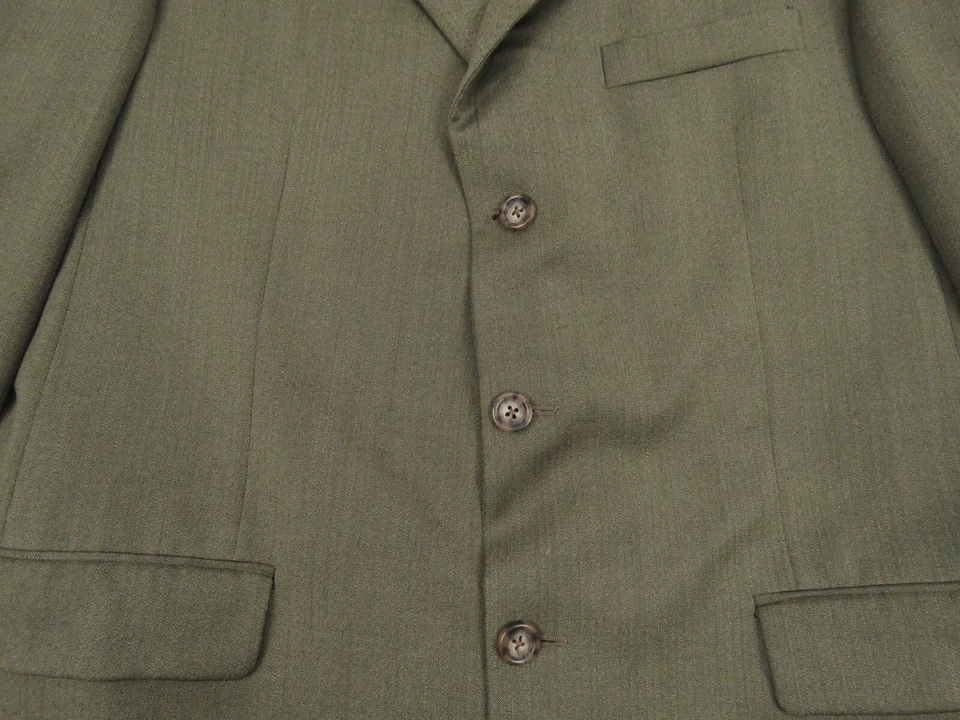 Chaqueta Blazer Abrigo Deportivo Burberry London Kensington 100% Lana 3 Botones 42 L Foto 2 de 4