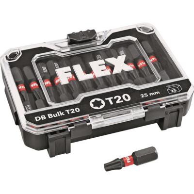Flex Schrauberbit Bitbox Bitset DB Bulk 25tlg. T20 Schlagfest 25mm