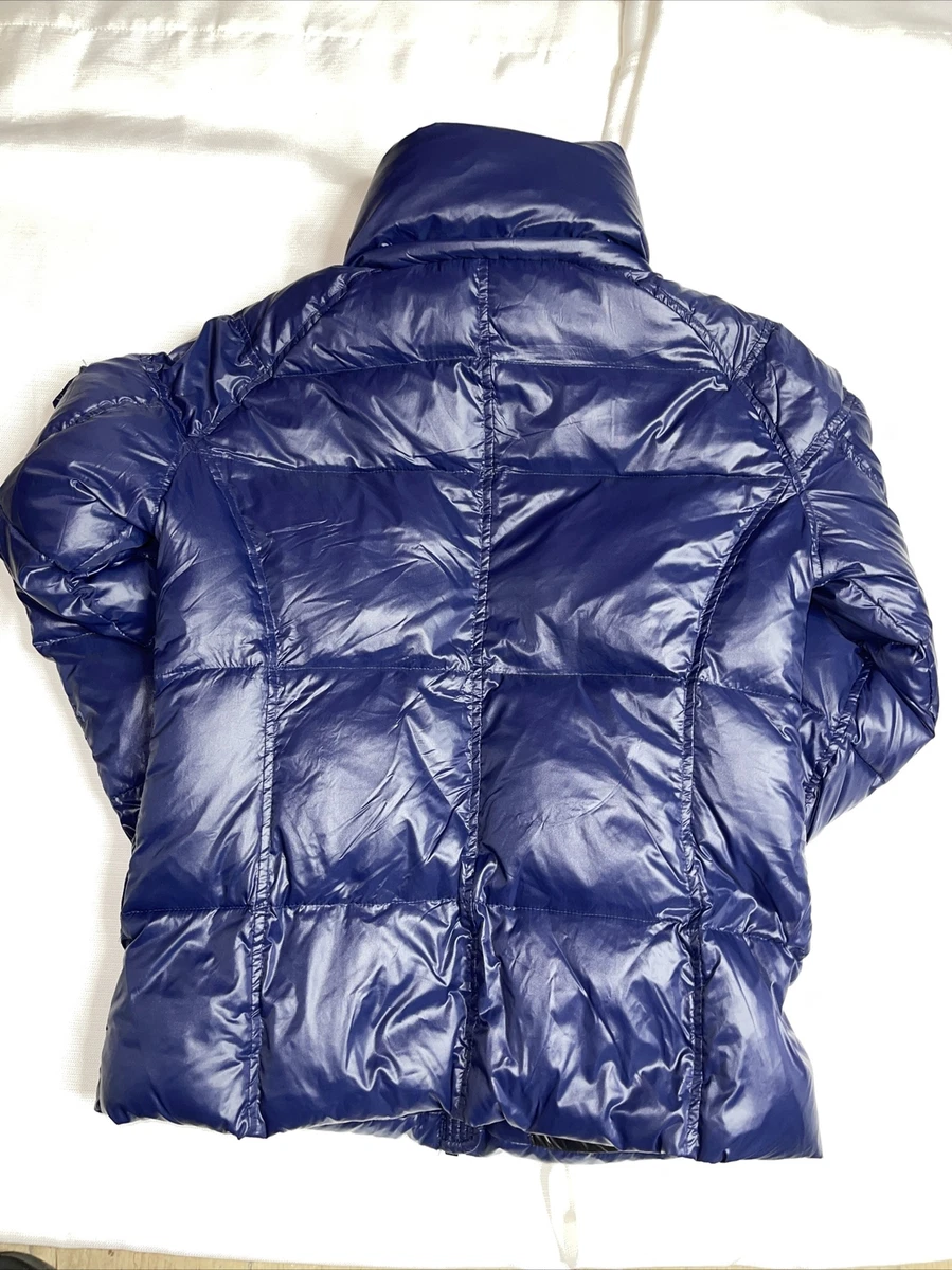 Kylie faux fur store trim gloss puffer jacket