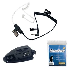 2 Pin Speaker Mic Adapter for MOTOROLA GP340 GP328 HT750 HT1250 with Earpiece