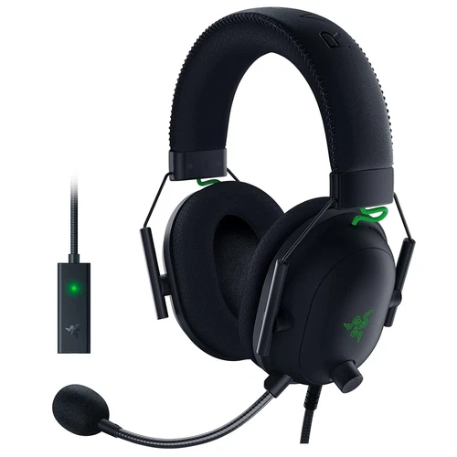 Razer Gaming-Kopfhörer Blackshark V2 Headset black green wired