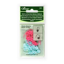 CLOVER 3031 Quick Locking Stitch Markers Medium,Other Crocheting  Knitting