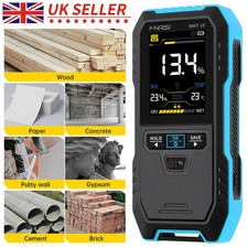 Pinless Moisture Meter Wood Wall Floor Damp Tester Hygrometer Humidity Detector