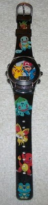 Pokemon Kids Digital Watch Pikachu & Ash with Flashing Lights Easy-To-Read