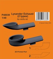 Cmk 129-P48039 - 1:48 Lysander Exhaust (2 Types) For Airfix - Neu
