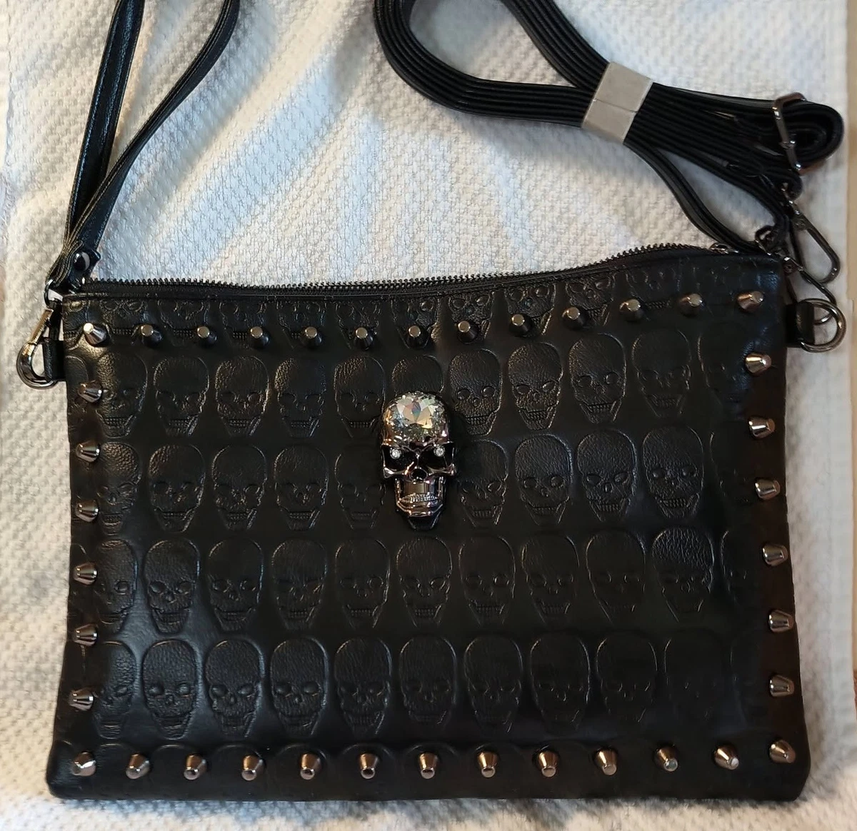 Leather Exterior Skull Bags & Handbags for Women for sale | eBay