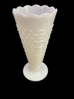 Vintage E.O. Brody Co Large 9" White Milk Glass Flower Fern Vase M5200 Cleveland