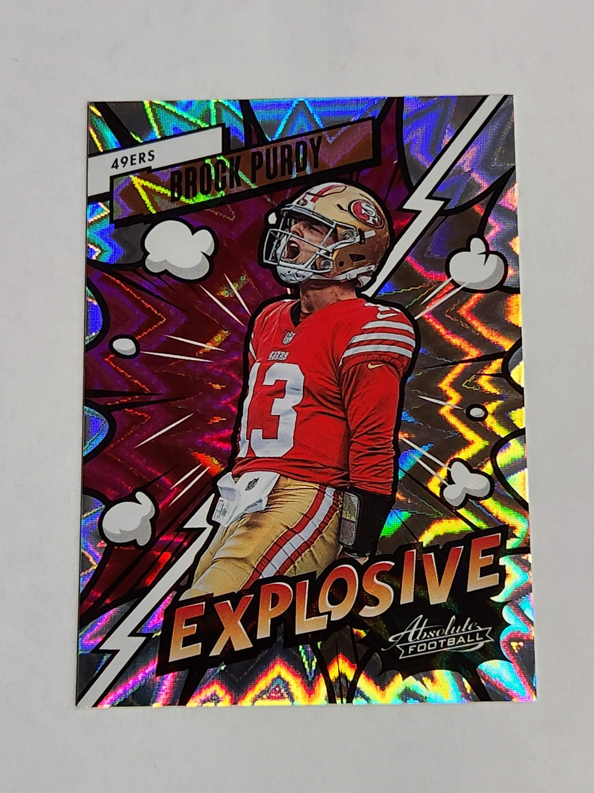 2023 Absolute Football Brock Purdy Explosive Case Hit SSP