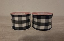 Celebrate It Christmas Noel Wired Ribbon - set of 2, 2.5 in x 20 ft