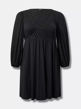 Deep V-Neck Mini Dressi - size 2