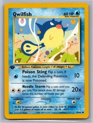 Qwilfish 49/64 1st Edition Common Neo Revelation