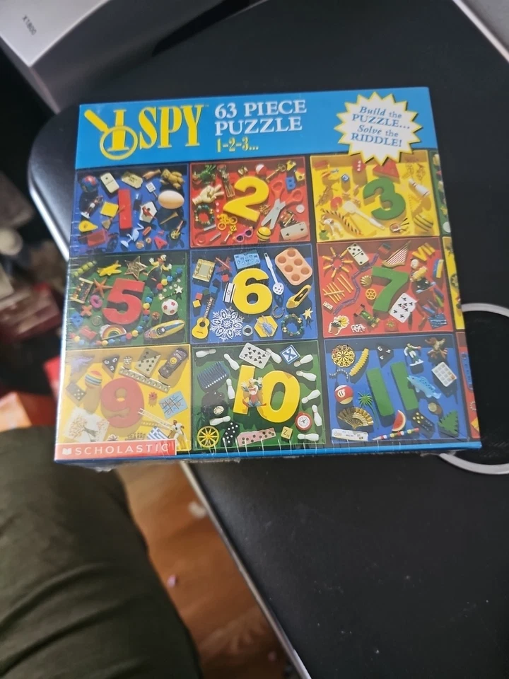 Scholastic I Spy 1-2-3 63 шт. пазл Briarpatch 1999 полный комплект - Изображение 2 из 4