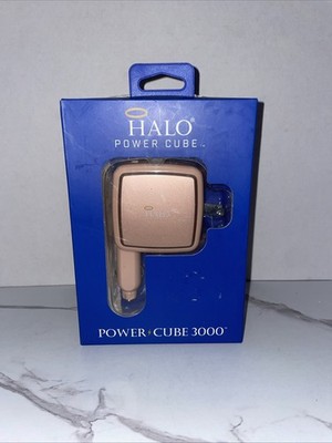 HALO Power Cube 3000 Compatible with USB Charged Devices NIB  Gold Color
