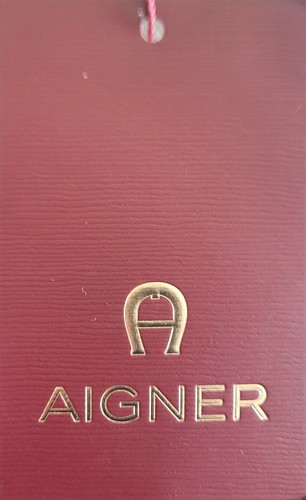 Aigner Beutelasche "Tara", NEU, schwarz/grau, goldfarbene Beschläge - Bild 6 von 6