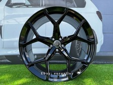 4X R23 Zoll 5x112 RS7 Style Glanz Schwarz Räder : Passend Für Audi Q7 Q8 SQ7