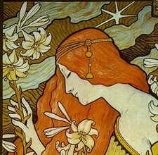 Paul Berthon "L' Ermitage" Vintage art book page