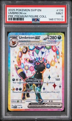 2025 POKEMON SVP PROMO PREMIUM FIGURE COLLECTION #176 UMBREON EX PSA 9