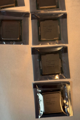 Lot of 12 misc Intel CPUs, i7, i5, misc