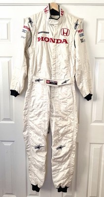 VINTAGE HONDA F1 ALPINE STARS 2008 RACE OVERALLS J.ROSSITER WORN