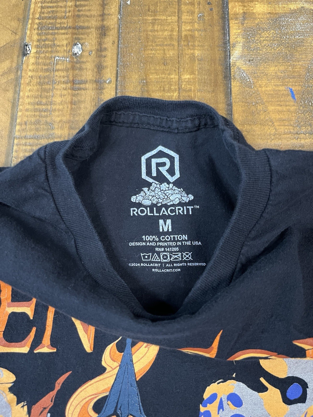 Gen Con Shirt Mens Medium Black Indy Gamers Unite Convention T-Shirt Dragon