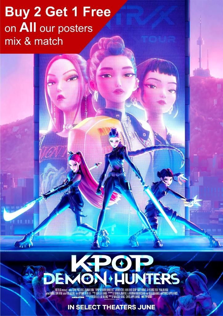 Póster de la película KPop Demon Hunters 2025 A5 A4 A3 A2 A1