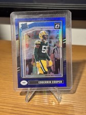 Edgerrin Cooper-2024 Panini Donruss Blue Holo Optic Rated Rookie /199 Packers