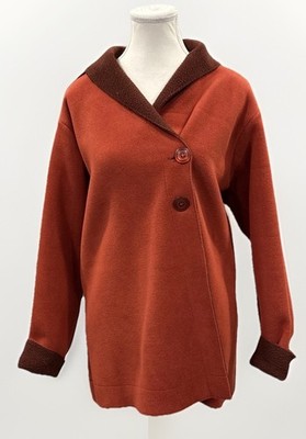 Artisan's Women's Lightweight Jacket Sz M Burnt Orange Classic Fall Autumn