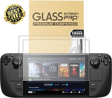 Screen Protector for Steam Deck OLED 7.4" 9H Tempered Glass HD Clear 2 Pack