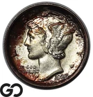 1923 Mercury Dime, Nice Attractive Choice Gem BU++