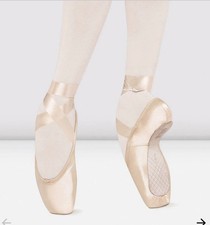Bloch Sonata Pointe Shoes Pink Satin Ballet Dance Shoes New Size 6E
