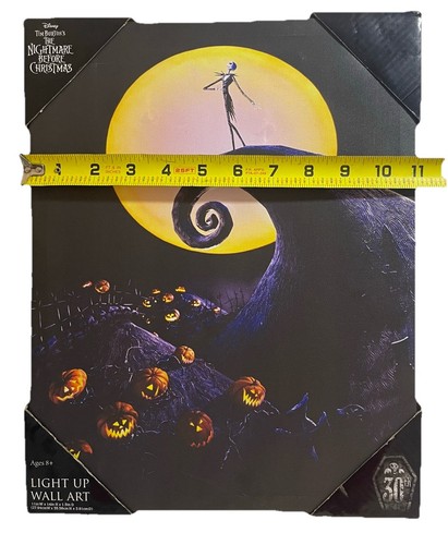 Disney The Nightmare Before Christmas Light Up Wall Art 30th ...