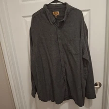 The Foundry Super Soft Flannel Button Down Shirt 4XLT Men's Cotton