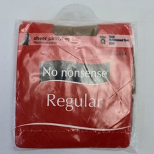 No Nonsense Sheer Pantyhose Regular - Reinforced Toe/Panty - Tan - Size Q
