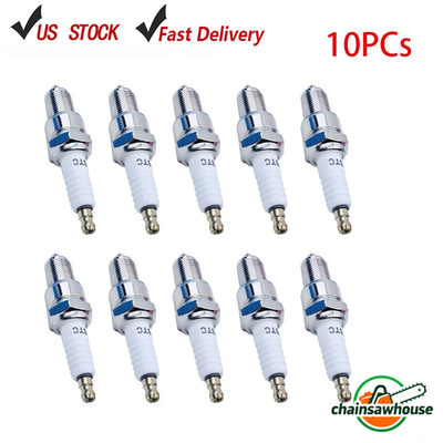 #ad #ad 10 PCS F6TC Spark Plug For GX160 GCV160 GX100 GX120 GX240 GX270 Lawnmower Engine $19.95