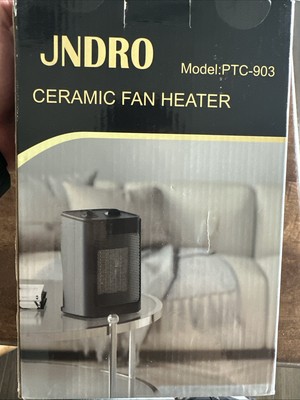 Jndro Ceramic Fan portable electric space Heater Model:PTC-903 1500W New Open B
