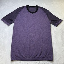 XOSKIN Womens Short Sleeve Purple Compression Shirt Form Fit Base Layer Size L